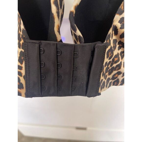 Secret Treasures Animal Print Full Coverage Back & Side Smoothing T- Shirt Bra S - Picture 5 of 6